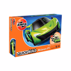 Airfix J6021, Military car model, Kit de montage, McLaren P1, unisexe, 5 an(s), Noir, Vert