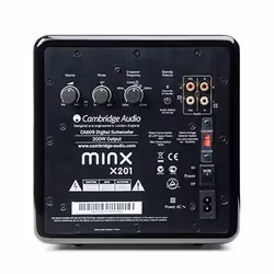 Cambridge Audio Minx X201, 200 W, Caisson de basse actif, 36 - 200 Hz, 50 - 200 Hz, 16,5 cm, 16,5 cm (6.5")