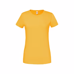 Fruit of the Loom - T-shirt PREMIUM - Femme (Tournesol)