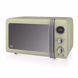 Swan SM22030GN, Comptoir, Micro-onde simple, 20 L, 800 W, Boutons, Rotatif, Vert