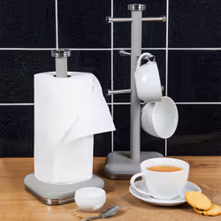 Swan Retro Support de papier toilette sur table Fer Gris - Vue supplémentaire 4