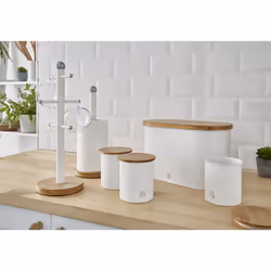 Swan SWKA17513WHTN boîte de rangement pour cuisine Ensemble de service à thé + café + sucre 0,84 L - Vue supplémentaire 2