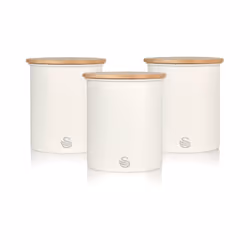 Swan SWKA17513WHTN boîte de rangement pour cuisine Ensemble de service à thé + café + sucre 0,84 L - Vue supplémentaire 4
