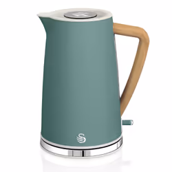 Swan SK14610GREN, 1,7 L, 3000 W, Vert, Acier inoxydable, Indicateur de niveau d'eau, Arrêt de sécurité en cas de surchauffe