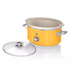 Swan 3.5L SLOW COOCER RETRO YELLOW SF17021YELN 3,5 L 200 W Jaune - Vue supplémentaire 4
