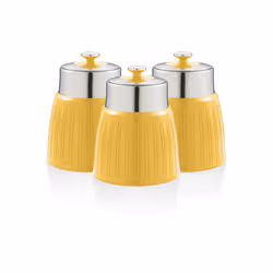 Swan SWKA1024YELN boîte de rangement pour cuisine Ensemble de service à thé + café + sucre 1,2 L