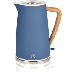 Swan - SK14610BLUNEU Bouilloire électrique 1,7L Ultra Rapide Sans Fil Design Moderne Nordic 2200W Bleu