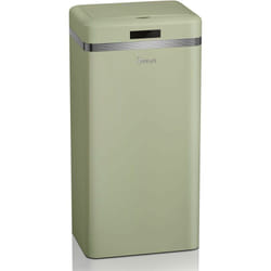 Swan - SWKA4500GNEU Retro Poubelle à Ouverture Automatique avec Capteur, Métal, 45 Litres, Vintage Vert
