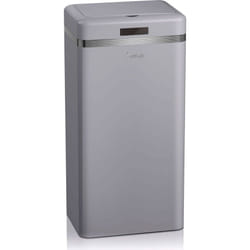 Swan - SWKA4500GRNEU Retro Poubelle à Ouverture Automatique avec Capteur, Métal, 45 Litres, Vintage Gris