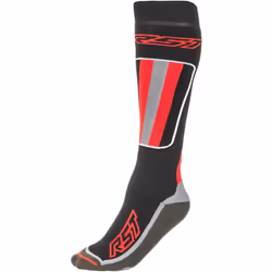 RST Tour Chaussettes de moto, noir-rouge, taille S M pour Hommes