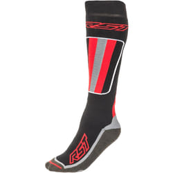 RST Tour Chaussettes de moto, noir-rouge, taille S M pour Hommes