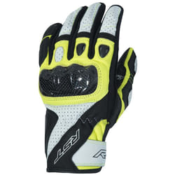 RST Stunt III Gants de moto, noir-blanc-jaune, taille 2XL pour Hommes