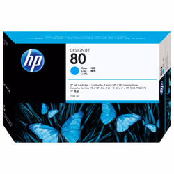 HP 80 cartouche d'encre cyan 350 ml, Encre à colorant, 350 ml, 1 pièce(s)