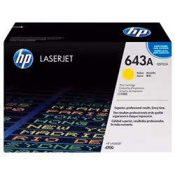 HP 643A toner LaserJet jaune authentique, 10000 pages, Jaune, 1 pièce(s)