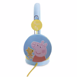 OTL Technologies Peppa Pig , Avec fil, Musique, 20 - 20000 Hz, 92 g, Écouteurs, Bleu, Jaune