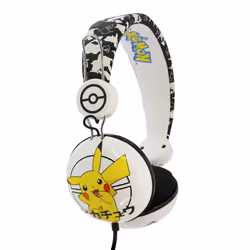 OTL Technologies Pokémon Pikachu Japanese, Avec fil, Musique, 20 - 20000 Hz, 164 g, Écouteurs, Noir, Blanc, Jaune