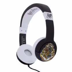OTL Technologies Harry Potter Hogwarts Crest Kids, Avec fil, Musique, 20 - 20000 Hz, 88 g, Écouteurs, Noir, Blanc