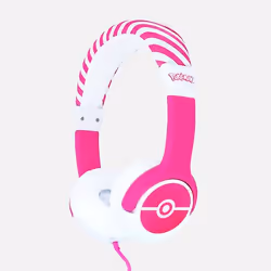 OTL Technologies Pokémon Pokéball Pink Kids Rose, Blanc