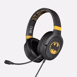 OTL Technologies DC Comics Batman Pro G1, Avec fil, Jouer, 230 g, Écouteurs, Noir, Or