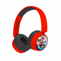 OTL Technologies Super Mario Mario Kart, Avec fil &sans fil, Jouer, 160 g, Casque, Rouge