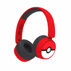OTL Technologies Pokémon PK1000, Avec fil &amp;sans fil, Jouer, 160 g, Casque, Rouge, Blanc