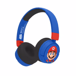 OTL Technologies Super Mario SM1001, Avec fil &sans fil, Jouer, 160 g, Casque, Bleu, Rouge