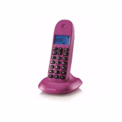 Motorola C1001LB+, Téléphone DECT, Combiné sans fil, 50 entrées, Identification de l'appelant, Violet