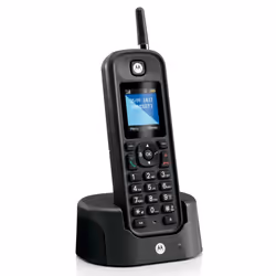 Motorola O201, Téléphone DECT, Combiné sans fil, Haut-parleur, 200 entrées, Identification de l'appelant, Noir