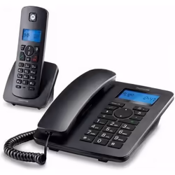 Motorola Téléphone fixe C4201 Combo DECT (2 pcs) Noir