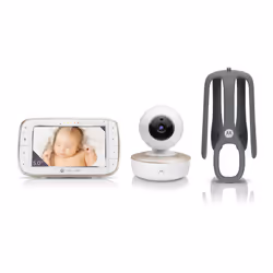 Motorola VM855 CONNECT, 300 m, Wi-Fi/FHSS, 2.4 GHz, Appareil photo, Blanc, 2-voies