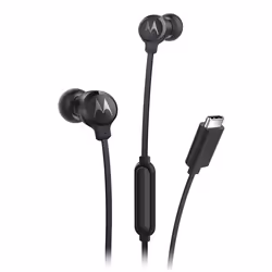 Motorola EARBUDS3CS, Avec fil, Appels/Musique, Casque, Noir