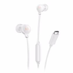 Motorola EARBUDS3CSWHITE, Avec fil, Appels/Musique, Casque, Blanc