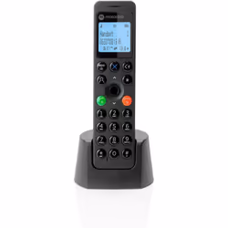 Motorola DOT201, Téléphone DECT, Combiné sans fil, Haut-parleur, 100 entrées, Identification de l'appelant, Noir
