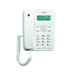Motorola CT202 Téléphone analogique Identification de l'appelant Blanc