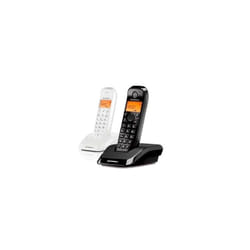 Motorola S12 Duo Téléphone DECT Identification de l'appelant Noir, Blanc