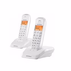 Motorola S12 Duo, Téléphone DECT, Identification de l'appelant, Blanc