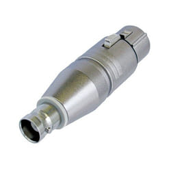 Neutrik XLR / BNC Argent