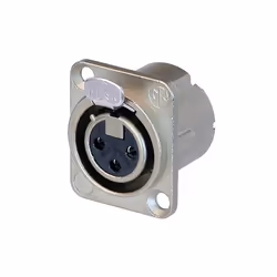 Neutrik NC3FD-LX, XLR, Aluminium, Nickel/Or, IP40, 2,5 mm², 1500 V