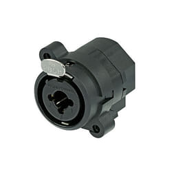Neutrik NCJ6FI-S connecteur de fils XLR/1/4" stereo jack combo Noir