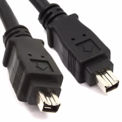kenable 000079, FireWire 400 (IEEE 1394/IEEE 1394a), 4-p, 4-p, Noir, Femelle/Femelle, 400 Mbit/s