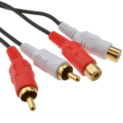 kenable 000216 câble audio 10 m 2 x RCA Noir