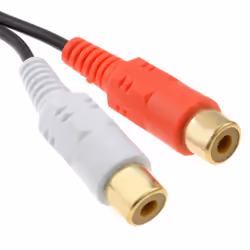kenable 000216 câble audio 10 m 2 x RCA Noir