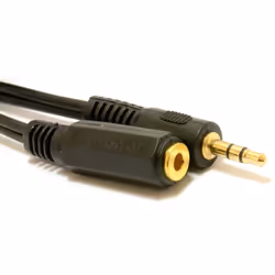 kenable 000237, 3,5mm, Mâle, 2 x RCA, Mâle, 1,2 m, Noir