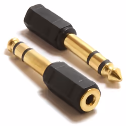 kenable 000426, 6.35 mm, 3,5 mm, Noir