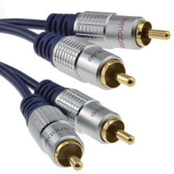 kenable 000594 câble audio 1 m 2 x RCA Marine