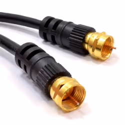kenable 003387, 2 m, RG-59/U, RF (F-type), RF (F-type), Noir