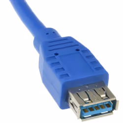 kenable 004843 câble USB 3 m USB 3.2 Gen 1 (3.1 Gen 1) USB A Bleu