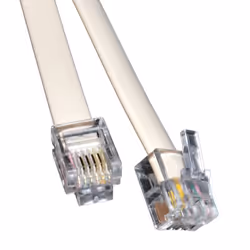 kenable 005771, 1 m, RJ11, RJ11, Blanc, Mâle, Mâle