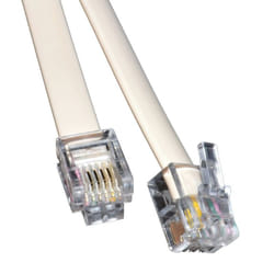 kenable 005771 câble de téléphone 1 m Blanc