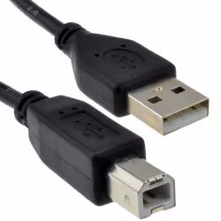 kenable 006876, 0,25 m, USB A, USB B, USB 2.0, Noir
